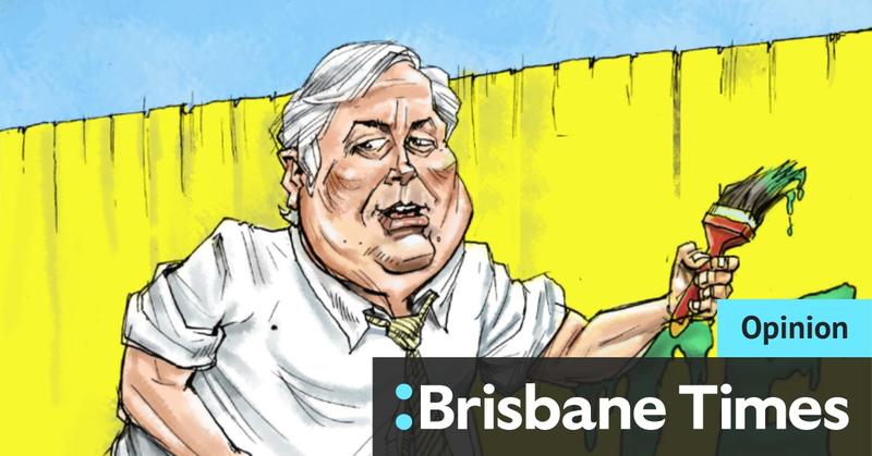 Why Clive Palmer bets you can’t tell black from white. Or yellow from teal