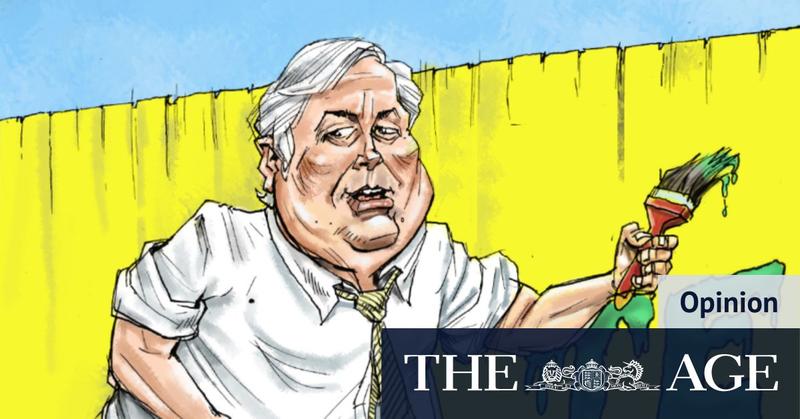 Why Clive Palmer bets you can’t tell black from white. Or yellow from teal