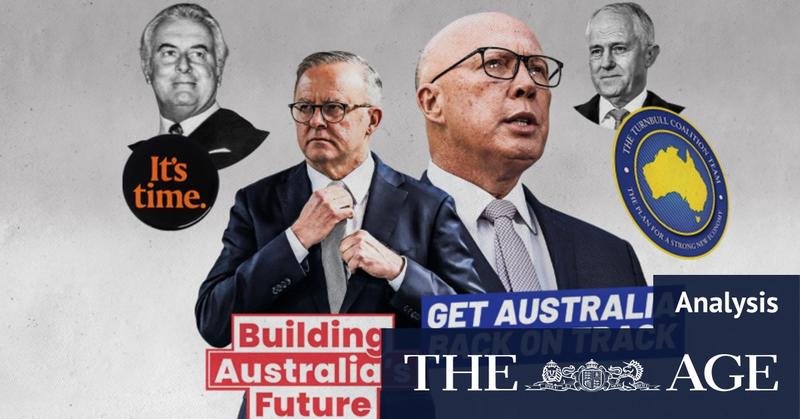 Albanese is ‘building Australia’s future’, Dutton is getting it ‘back on track’: Whose slogan will win?