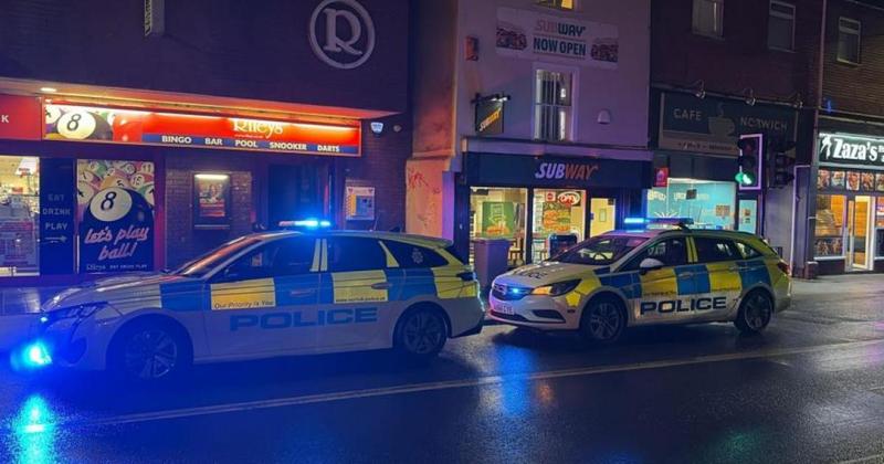 Two people arrested near supermarket in city centre