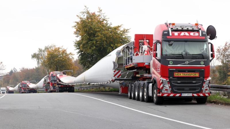 Schock-Unfall macht klar: Windmühlen-Transport immer komplizierter