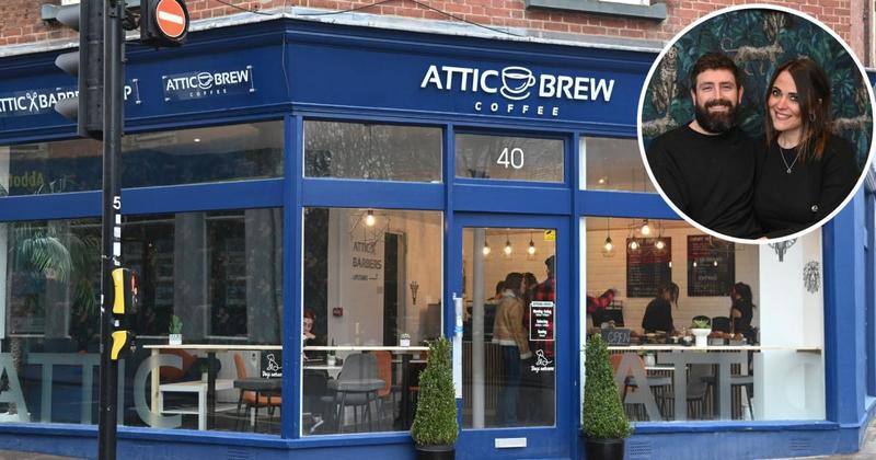 Shop combining coffee and haircuts opens in city centre