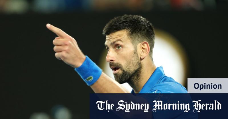 It’s a tornado in a thimble, but Djokovic needs to get off his high horse