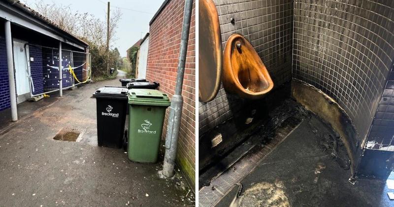 Police still investigating arson attack at town's public toilets