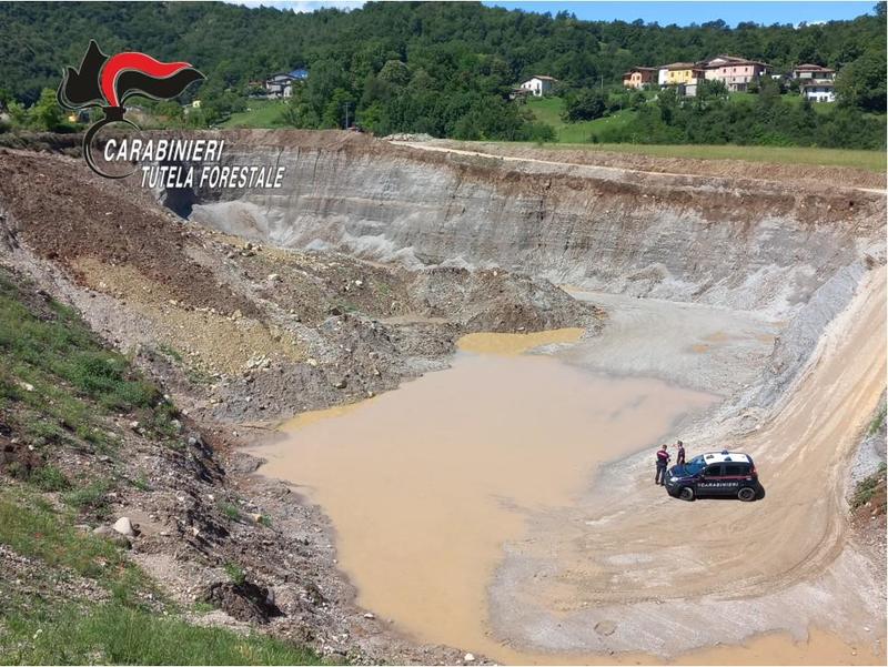 Scavi abusivi nelle cave di Montirone e Sabbio Chiese: quattro denunciati e multe per 700mila euro