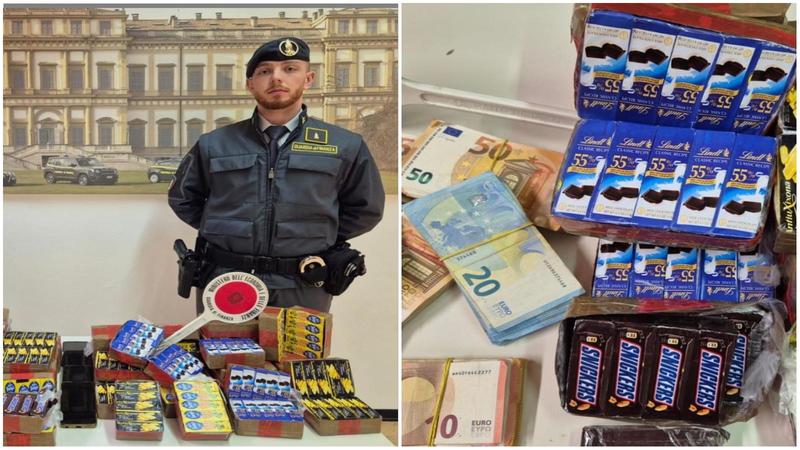 Dolcetto, scherzetto: 30 chili di hashish nascosti nelle scatole di snack al cioccolato ma la Finanza li trova