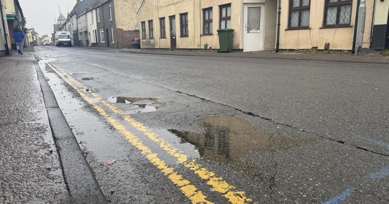 Mystery hole leaking water along town's high street to be investigated