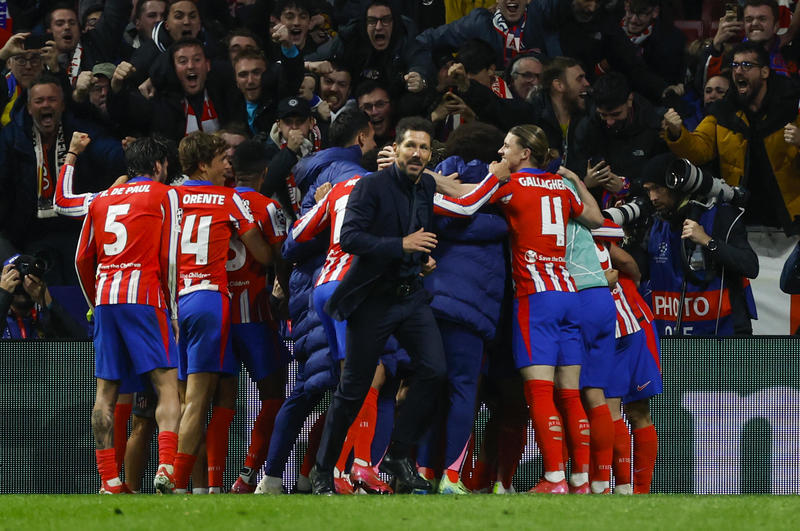 Cuatro victorias seguidas del Atlético en la Champions, ocho años después