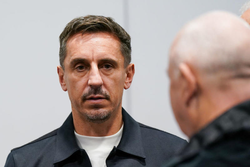 Watch: Gary Neville ducks Trump questions in Davos