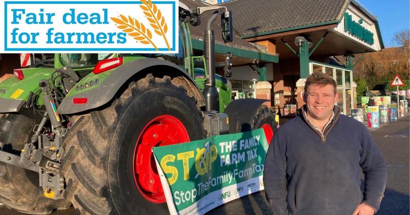 Former England rugby star joins fellow Norfolk farmers in tax campaign