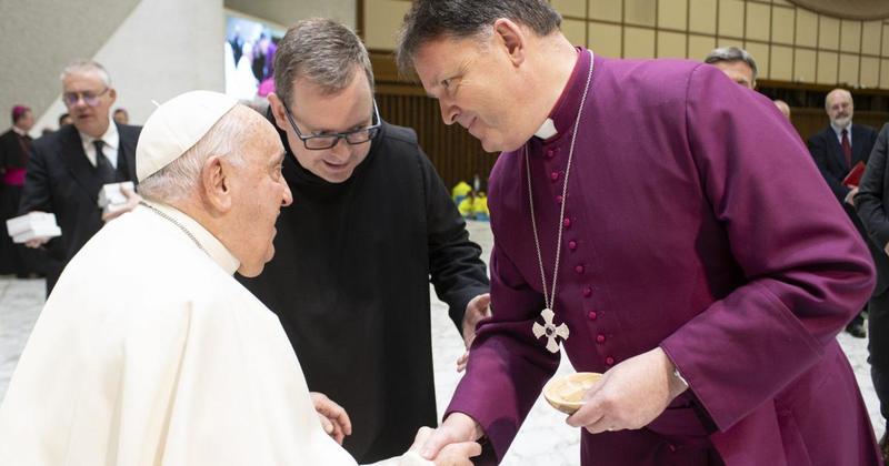 Church leaders' encounter with Pope Francis is 'highlight' of pilgrimage to Rome