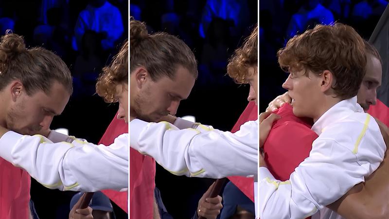 Lo slam degli abbracci: Sinner e Zverev oltre la rivalità. Jannik consola anche la fidanzata di Sascha