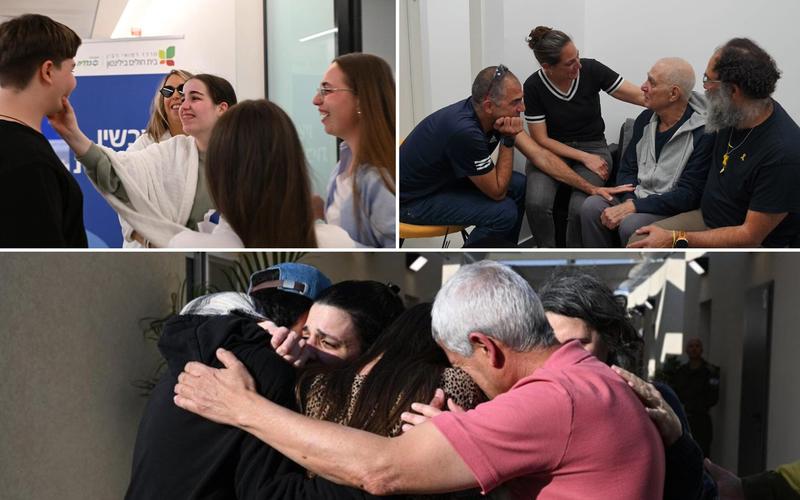 ‘We’ll never leave you again’: Families meet freed hostages after 15 months of agony