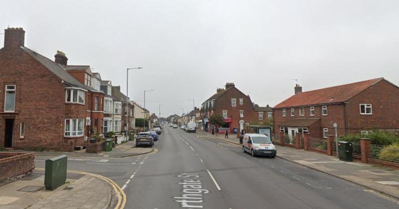 Van and motorbike crash in busy Great Yarmouth road