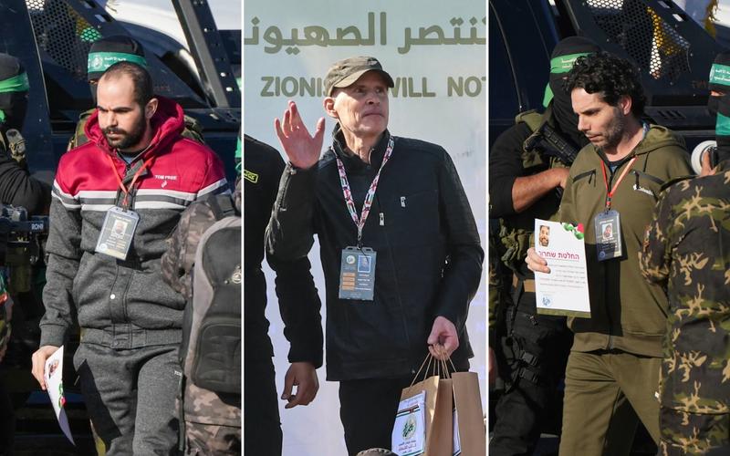 Hostages Yarden Bibas, Keith Siegel, Ofer Calderon freed after 484 days in Hamas captivity