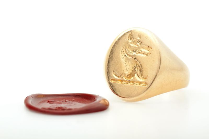 Gold standard /					 													 						The signet ring is back