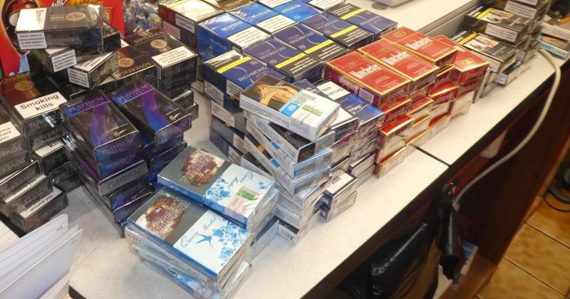 Almost 700 packets of cigarettes and illegal vapes seized during store raids