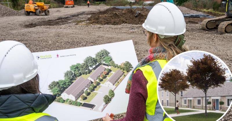 Work starts on £3m project to provide 18 new homes