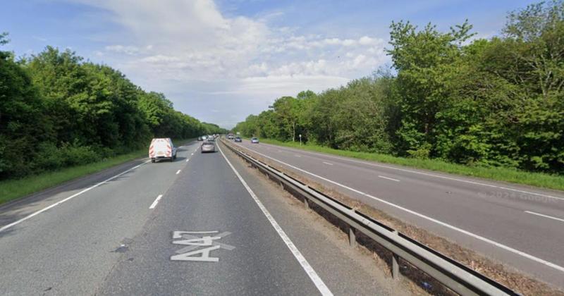 Delays after crash on A47