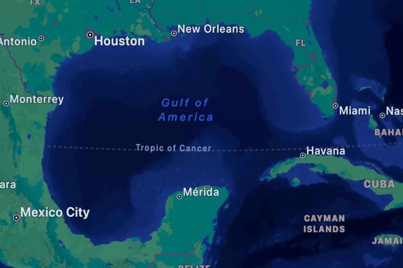 For Apple, Bing and Google Maps Users, It’s Now the Gulf of America