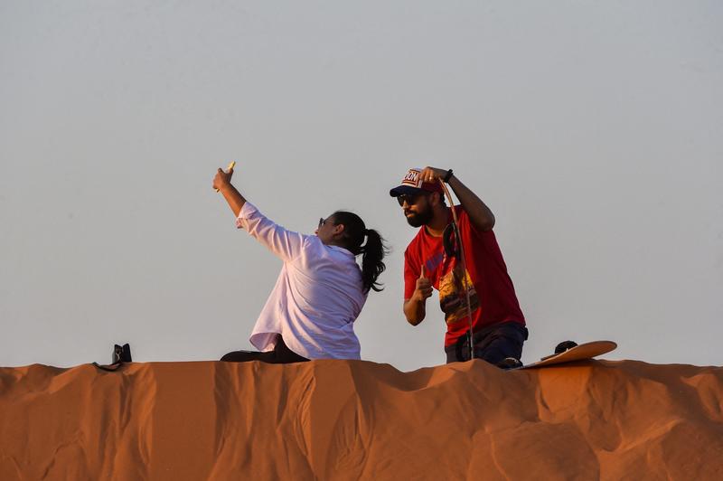 Expat moms in Saudi Arabia push unfinished desert megacity to millions on TikTok