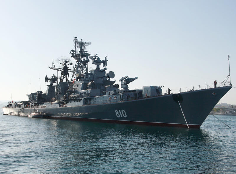 A Russian Kildin Warship Is Burning Off the Coast of Syria