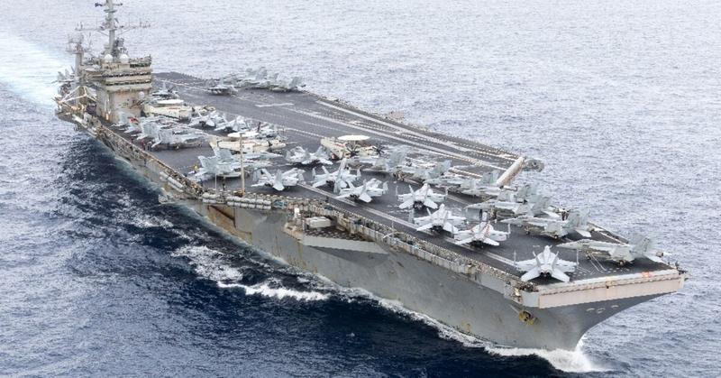 US aircraft carrier collides with merchant ship in Mediterranean