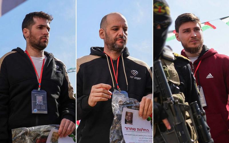 Released hostages Dekel-Chen, Troufanov and Horn in Israel after 498 days in captivity