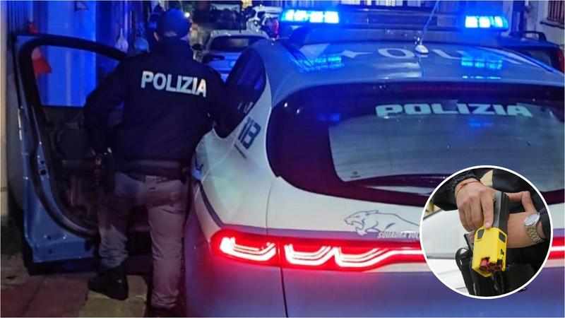 Rapinatore arrestato con l’uso del taser