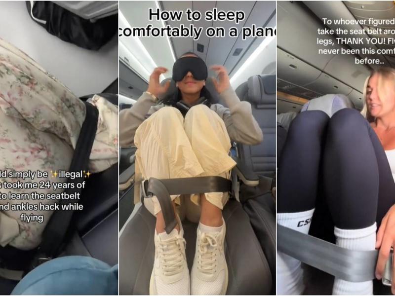 Il (pericoloso) trucco di TikTok per dormire in aereo. Gli esperti: 