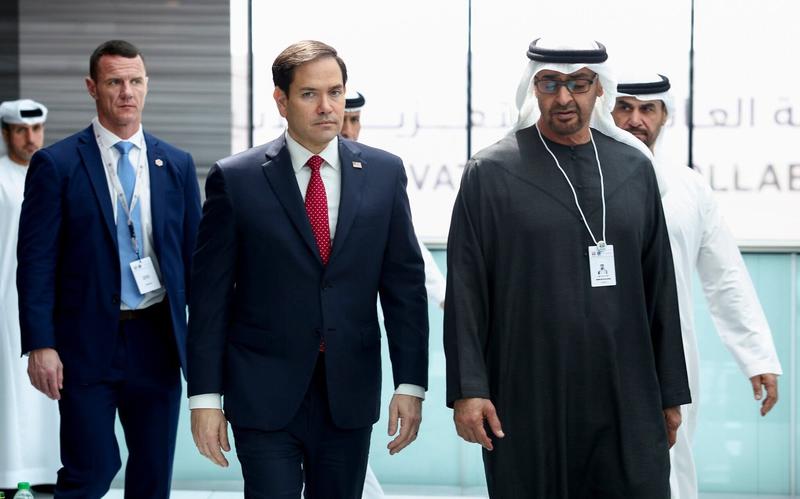 UAE tells Rubio it rejects displacement of Palestinians from Gaza