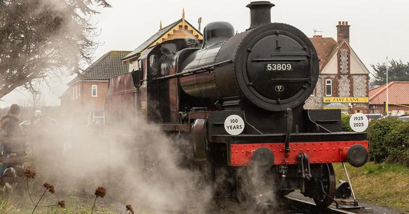 Major milestone of steam locomotive marked at heritage railway