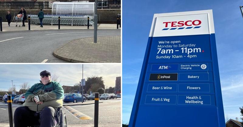 'Tesco speed mountain' removed from town car park