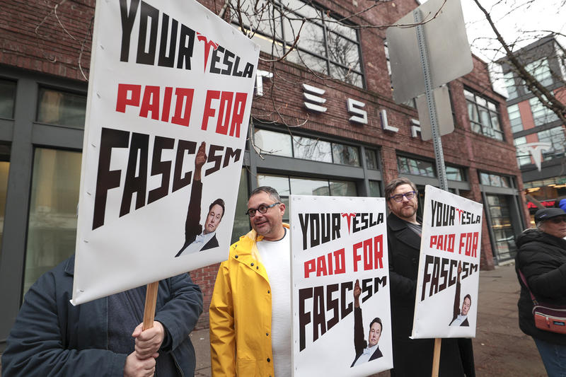 Protests against Elon Musk and mass layoffs spread across California