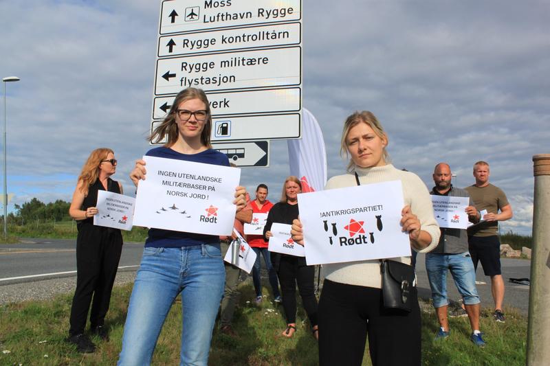 Rødt sier nei til NATO luftsentral på Rygge flyplass!