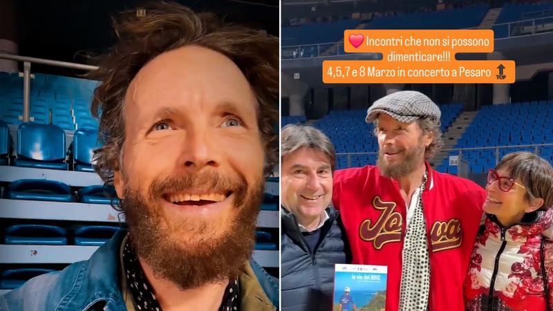 Jovanotti è arrivato a Pesaro: “Che bellezza il palasport, qui in ritiro fino al concerto”