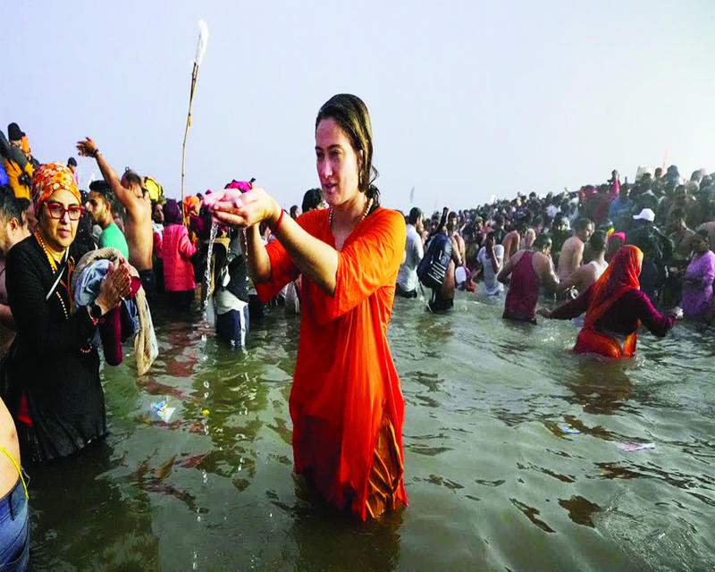 A Kashmiri at Maha Kumbh