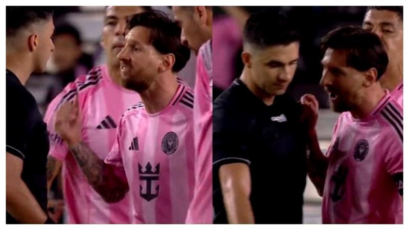 Watch: Lionel Messi's heated clash with referee after Inter Miami's draw vs NYCFC