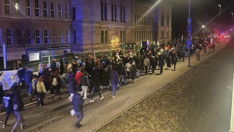 Wahlergebnis sorgt für Protest auf Jenas Straßen