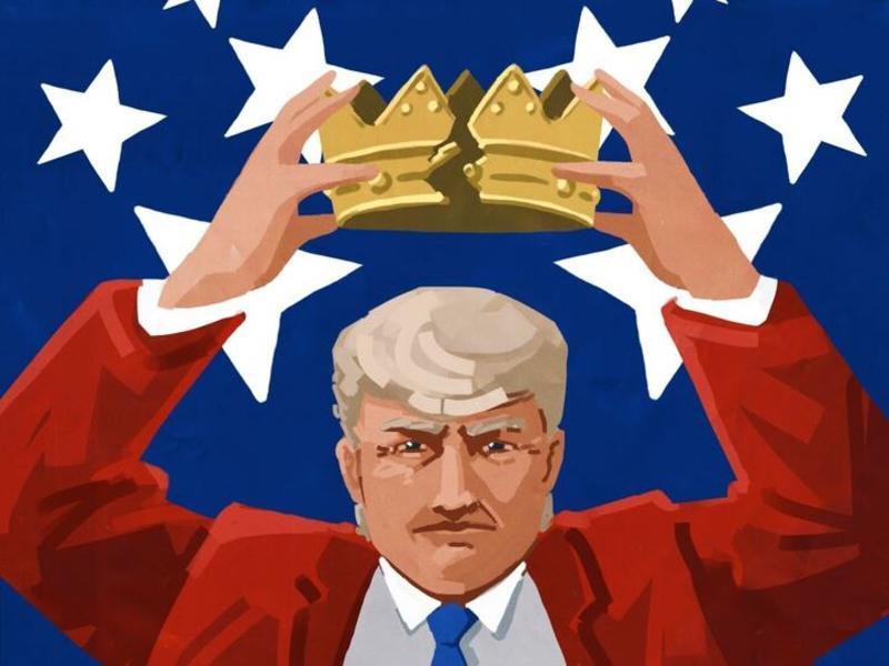 Opinion: Trump defies democracy by crowning himself king online