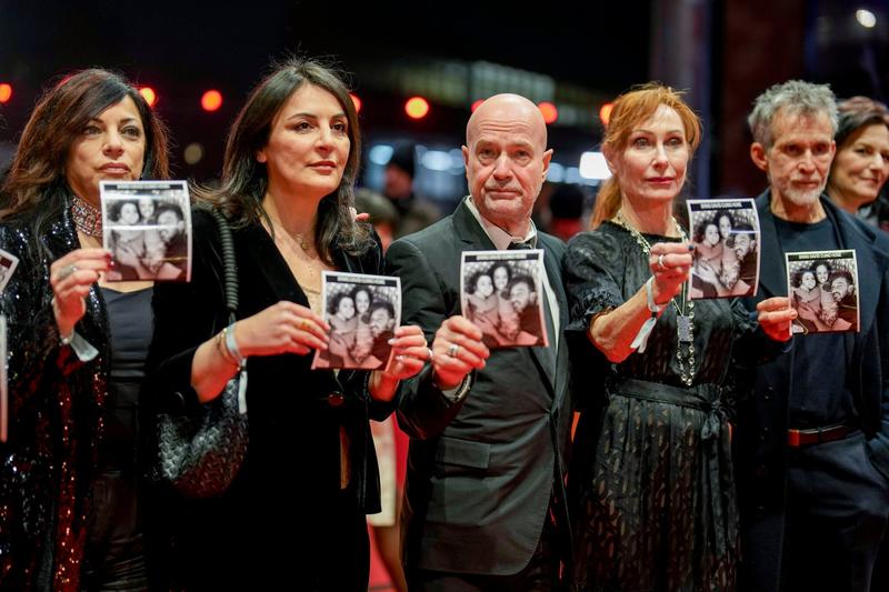 Jeers for Israel and a top award for a doc about hostages at Berlin film festival