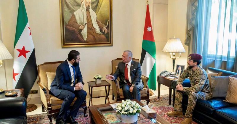 Jordan’s king hosts Sharaa amid Israeli escalation in Syria