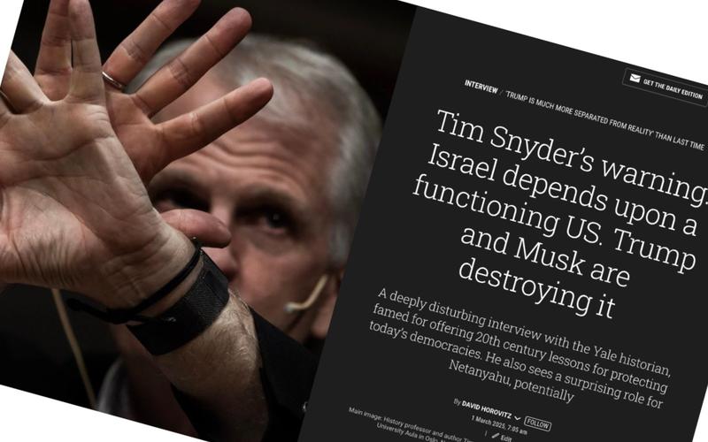 Ukraine and Israel: A Reply to Timothy Snyder’s ‘Interview with David Horovitz’