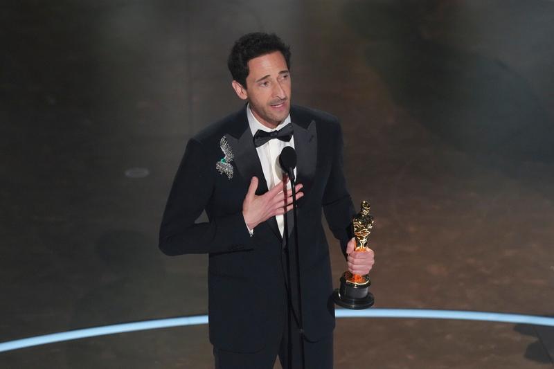 Adrien Brody wins best actor Oscar for Holocaust survivor drama ‘The Brutalist’