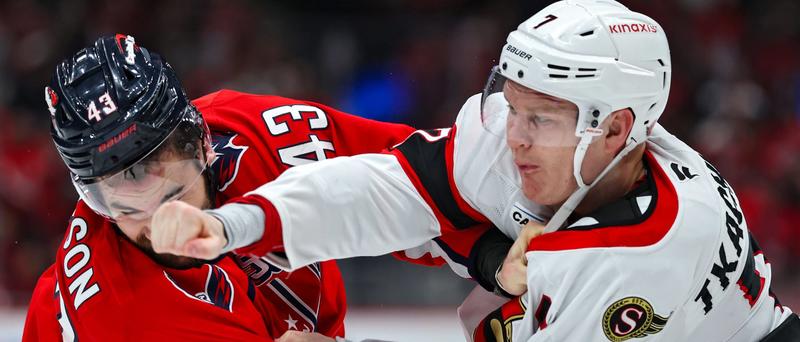 Two Of NHL’s Biggest Heavyweights — Brady Tkachuk And Tom Wilson — Go At It In Good Ol’ Fashioned Hockey Brawl